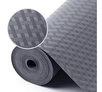 StaHom 60cmx200cm Tappetino per Cassetti, Tappetini Non-adesivo EVA Plastica Rotolo Carta per Mensola Cassetto Frigorifero Tavolo Mobile Cucina Lavello Ripiani Grigio