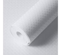 StaHom Shelf Liners per armadi da cucina Liners Frigorifero Armadio da cucina Liner Antiscivolo Cassetto Tappetini EVA Non Adesivo Frigorifero Liner per scaffali-bianco 30x150cm