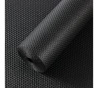 StaHom Tappetino per Cassetti, Tappetini Non-adesivo EVA Plastica Rotolo Carta per Mensola Cassetto Frigorifero Tavolo Mobile Cucina Lavello Ripiani Punto Nero 30x1000cm