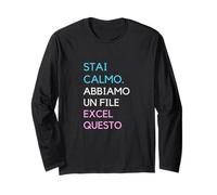 Stai calmo Abbiamo Un File Excel Questo Battuta Divertente Maglia a Manica