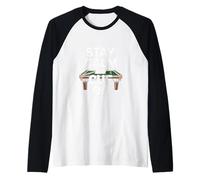 Stai calmo e cue on snooker Maglia con Maniche Raglan
