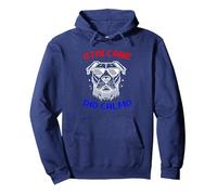 STAI Cane Dio CALMO Felpa con Cappuccio, Unisex per Adulti, Navy, XXL