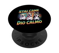 Stai Cane Dio Calmo Labrador, Husky Pitt Edition PopSockets PopGrip Adesivo