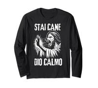 STAI Cane Dio CALMO Maglia a Manica