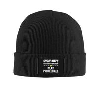 Stai Fuori dal Pickleball in Cucina Donna Uomo Cappello in Maglia Antivento Invernale Cappelli Morbido Caldo Berretto per Inverno Sci Corsa