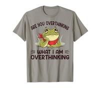 Stai pensando Troppo a Quello Che STO pensando io? Funny Frog Meme Maglietta