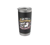 Stai pensando troppo a quello che sto pensando troppo a Horse Unicorn Bicchiere termico in acciaio inox doppia parete