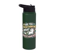 Stai pensando troppo a quello che sto pensando troppo a Horse Unicorn Stainless Steel Insulated Water Bottle