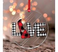 Stained Acrylic Window Hanging Valentine's Day Love Delaware Window Hangings American State The Old Glory Ciondolo USA American State Outline Decor Wall Art per cucina Soggiorno Ufficio Keepsake