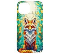 Stained Fox Art Nature Lover Case con effetto unico Custodia per iPhone 15