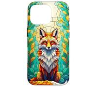 Stained Fox Art Nature Lover Case con effetto unico Custodia per iPhone 16 Pro