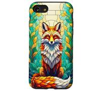 Stained Fox Art Nature Lover Case con effetto unico Custodia per iPhone SE (2020) / 7/8
