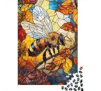 Stained Glass Bee Art Puzzle Giochi 1000 Pezzi Regalo Per Lui E Per Lei Arte Interesting Puzzle Adulti Idea Regalo Per 38x26cm/1000pcs