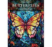 Stained Glass Butterflies Coloring Book