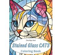 Stained Glass Cats Coloring Book: Relaxing Mosaic & Mandala Cat Designs | for Adults & Teens | Regal Designs for Relaxation and Stress Relief | 75 pages | 8,5 x 11 inches