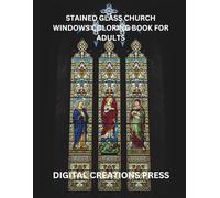STAINED GLASS CHURCH WINDOWS COLORING BOOK