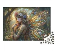 Stained Glass Fairy Puzzle Per Adulti 1000 Pezzi Per Uomini E Donne Attività Domestiche Arredamento Casa Made in Europa Sviluppo Della Concentrazione Materiali Ecologici 38x26cm/1000pcs