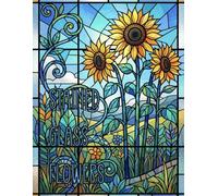 Stained Glass Flowers Coloring Book: Relaxing Floral Designs for Stress Relief, Mindfulness & Creative Joy