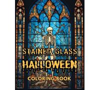 Stained Glass Halloween Coloring Book: Spooky and Fun Halloween Coloring for Stress Relief