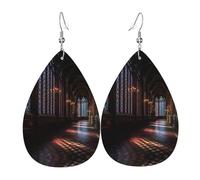 Stained Glass Windows Orecchini Divertenti Orecchini In Pelle Moda Accessori Per Donne Festa Della Mamma Cosplay