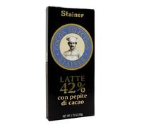 STAINER TAVOLETTA LATTE 42% CON PEPITE DI CACAO 50 GR