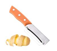 Stainless Carrot Peeler, Efficient Vegetable Skin Remover, 7-Inches Blade with Edges, Non-Slip Steel Skinning Tool, Professional Utensil with Ergonomic Build, Culinary Gadgets for Catering