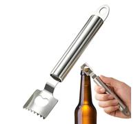 Stainless Cob Stripper - Ergonomic Peeling Tool, BBQ Bottle Opener | Corn On The Cob Stripper Tool for Home Kitchen Apartment Restaurant Camping Picnic RV Meal Prep