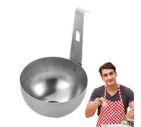 Stainless Egg Poacher, Egg Poaching Pan, Nonstick Round Boiler Cups, Kitchen Household Breakfast Tool, Picnic Cooking Restaurant Accessory, Sturdy Compact Gadget for Easy Eggs Preparation