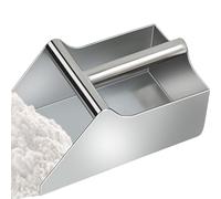 Stainless Food Shovel -25 x 14,5 x 12 cm Food Scoop Shovel, multiuso Popcorn Scoop Dog Food Scoop | Cofortable Handle Ice Shovel Scoop Stylish For Ice Maker Ice Bucket Kitchen Freezer Bar