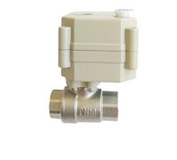 Stainless Steel 1/4" Electric Valves DC5V 12V 24V IP67 CE DN8 Motorized Water Valves 1.0Mpa Metal Gear Fast Open/Closed Valve(NPT THREAD_DC24V_CR201)