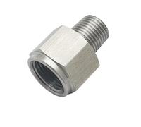 Stainless Steel 1/8NPT Male to M12x1.0 Female Oil Pressure Gauge Adapter
