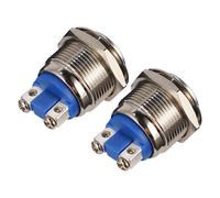 Stainless Steel 19Mm Durable Metal Push Button Switch Horn Button