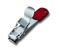 Stainless Steel 2-in-1 Nail Scissors with Attachment Loop, Red | Precision Nail Care Tool