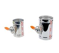 Stainless Steel 201 Manual Damper Valve 4/5/6/8 inch Air Duct Vent 63/76/80/100/125/150/200 mm(OD 150mm)
