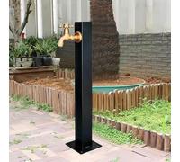 Stainless Steel 304 Vertical Square Water Column - Frost-Free Hose Support for Garden & Patio, Faucet Stand for Flexible Hose Connection, Outdoor Watering Solution