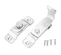 Stainless Steel 90 Degree Door Latch | 2.5mm Thick Security Lock for Room/Office/Cabinet | Brushed Finish Right Angle Latch with Security Screw