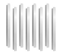 Stainless Steel Adaptor Bar, Cooler Divider, Food Service Accessory, 12 Inches 8 Piece Heat Resistant Design, Sturdy Fractional Pan Fit, Ideal for Buffet Catering Hotel Kitchen Use