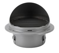 Stainless Steel Air Vent Cover, Round Louvered Exhaust Vent Grill, Weatherproof Wall Ducting Ventilation Hood with Rust Resistant Design for Home Bathroom Kitchen and Commercial Us