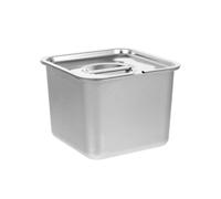 Stainless Steel Airtight Ice Cream Freezer Container for Homemade Desserts â Modern Kitchen Storage Organizer for Easy Cleaning and Versatile Use