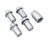 Stainless Steel Anti-Theft Wheel Locks - M12x1.5 Lug Nut Set