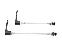 Stainless Steel Axle CNC Alloy Bike Skewer Quick Release Ratcheting System High Clamping Force for Mountain Bike Road Bicycle Black Red 100135 100130 (100/130 road bike)