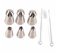 Stainless Steel Baking Tip Decorating Nozzle Set Safe to Use for Various Desserts