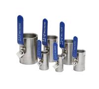 Stainless Steel BallValve DN15 DN20 DN25 DN32 DN40 DN50 SS 304 Female BSP with Vinyl Handle Silk Mouth Ball Valve Water Gas Oil(DN25)
