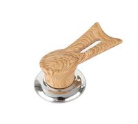 Stainless Steel Base Vertical Kitchen Lid Handle Ergonomic Bakelite for Convenient Cooking Use (Extra S Wood Grain)