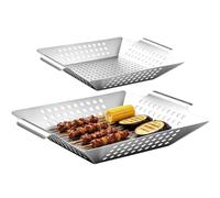 Stainless Steel BBQ Grill Plate With Perforated Cooking