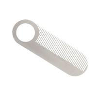 Stainless Steel Beard Comb, Pocket Beard Comb, Travel Comb for Hair, Beard Styling Comb, Dresser Hair Comb, Thinner Hair Comb, 10.1x3.2x0.2cm/3.98x1.26x0.08 inches for Everyday Grooming
