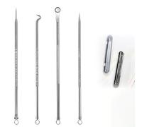 Stainless Steel Blackhead Remover Kit, Pimple Popper Tool Kit, Blackhead Extractor, Extraction Tools for Estheticians (1)