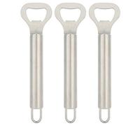 Stainless Steel Bottle Opener 3 Pack | Rustproof Manual Beer Cap Lifter for Kitchen/Party/Camping | Portable Mini Opener Tool with Leverage Design