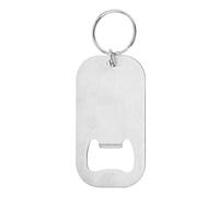 Stainless Steel Bottle Opener Keychains, Beer Bottle Opener, Flat Compact Design, Sturdy Rust-Resistant Metal, Easy Grip & Lightweight, Silver/4-Inch, 2.72x1.54in