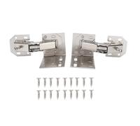 Stainless Steel Bridge Hinges | 10kg Robust Support for Drawers/Doors/Cabinets | Full Automatic Hinge Fitting, 2Pcs Set with Screws